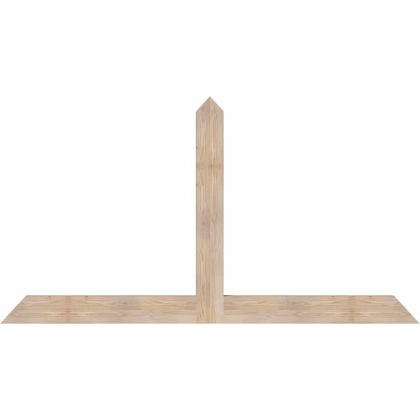 Ekena Millwork Portland Smooth Timber Gable Bracket, Douglas Fir, 84"W x 45"H x 3 1/2"D x 5 1/2"F, 13/12 Pitch GBW084X45X0406POR00SDF - main